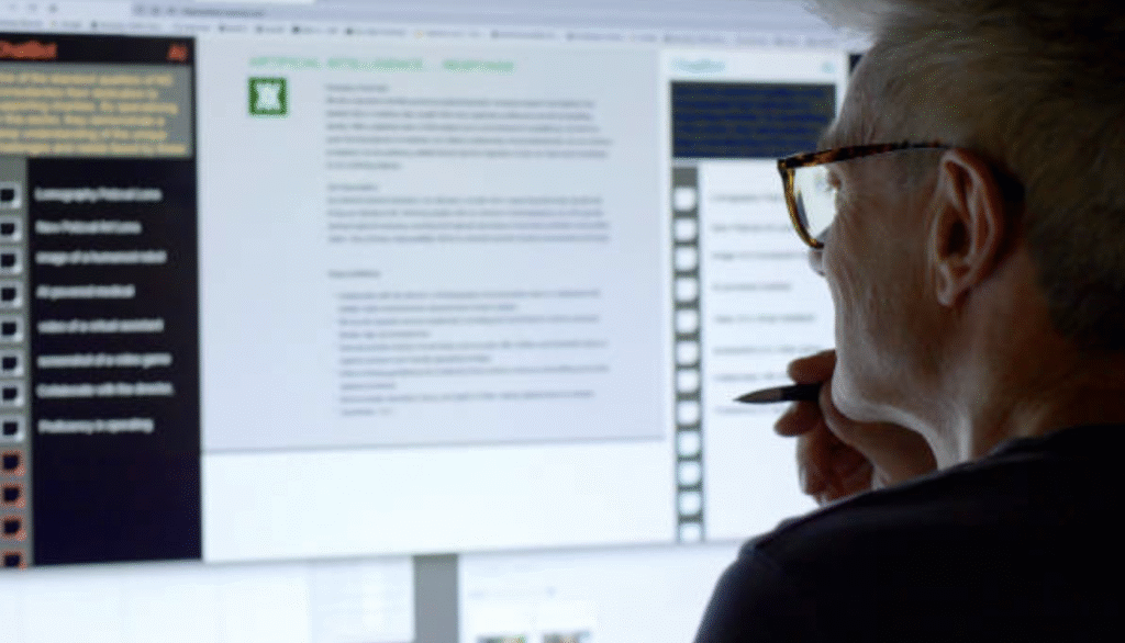 AI SEO on a computer screen