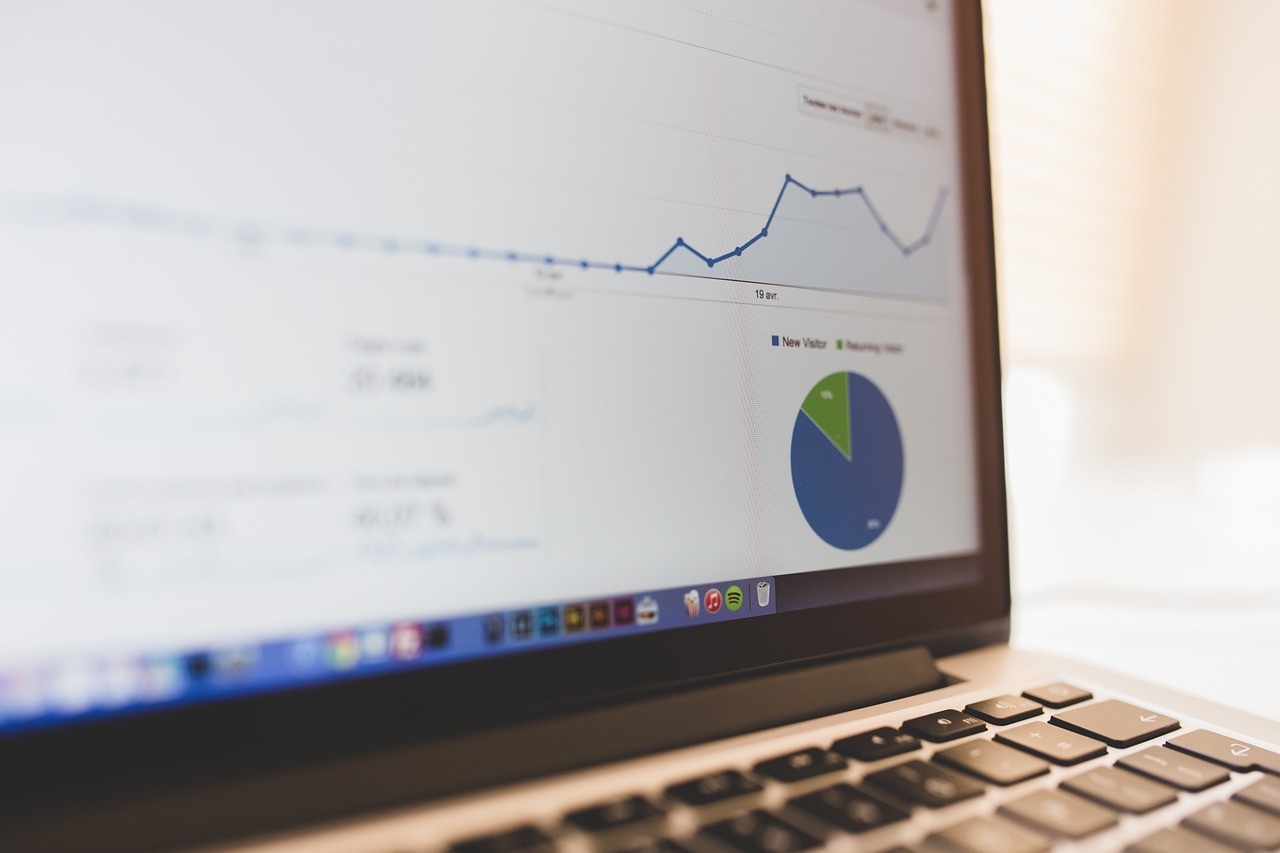 Marketing reports on a computer